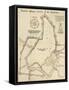 Map of Cesena, Italy-null-Framed Stretched Canvas