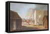 The Storming of a Large Storehouse Near Rus Ul Khyma Where Capt. Dancey of Hm 65th Regt. Was Killed-R. Temple-Framed Stretched Canvas