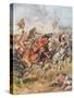 Charge of the Third Dragoons from 'Glorious Battles of English History' by Major C.H. Wylly, 1920S-Henry A. Payne-Stretched Canvas