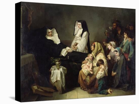 Death of a Sister of Charity, 1850-Isidore Pils-Stretched Canvas