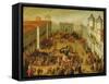 Tournament in Piazza Castello in Honour of the Wedding of Victor Amadeus I and Christine of France-Antonio Tempesta-Framed Stretched Canvas