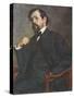 Portrait of Claude Debussy-Jacques-emile Blanche-Stretched Canvas