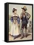 Local Costumes of Bavaria, 1870-null-Framed Stretched Canvas