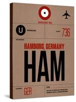 HAM Hamburg Luggage Tag 1-NaxArt-Stretched Canvas