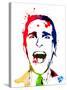 American Psycho Watercolor-Lora Feldman-Stretched Canvas