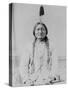 Sitting Bull Native American with Peace Pipe Photograph - Bismarck, ND-Lantern Press-Stretched Canvas