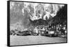 Town View of Juneau, Alaska Photograph - Juneau, AK-Lantern Press-Framed Stretched Canvas