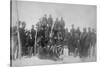 Black "Buffalo Soldiers" of the 25th Infantry Photograph - Fort Keogh, MT-Lantern Press-Stretched Canvas
