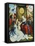 The Madonna and Child, with St. Ann, Surrounded by Angels and Donors-Bernard van Orley-Framed Stretched Canvas