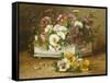 Still Life of Flowers-Eugene Henri Cauchois-Framed Stretched Canvas