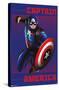 Marvel Shape of a Hero - Captain America-Trends International-Stretched Canvas