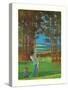 The Golfer-Unknown Vaughan-Stretched Canvas