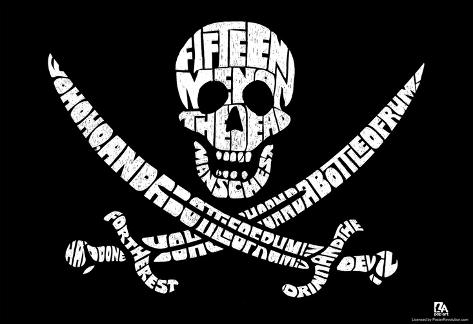 Fifteen Men On A Deadman S Chest Lyrics Poster Posters Allposters Com