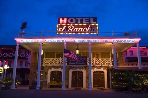 Route 66 Neon El Rancho Hotel Gallup Nm Photographic Print By George Route 66 Neon El Rancho Hotel Gallup Nm Photographic Print By George Oze At Allposters