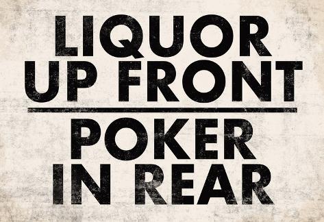 Liquor in the front poker in the rear jokers Liquor in the front poker in the rear jokers