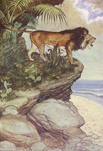 Robinson Crusoe The Most Hideous Roar Print Milo Winter Allposters Com