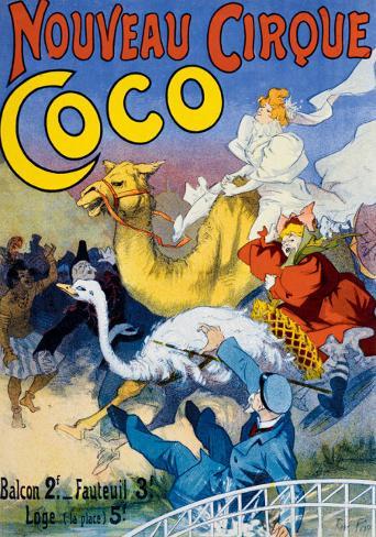 Nouveau Cirque Coco Giclee Print Allposters Com