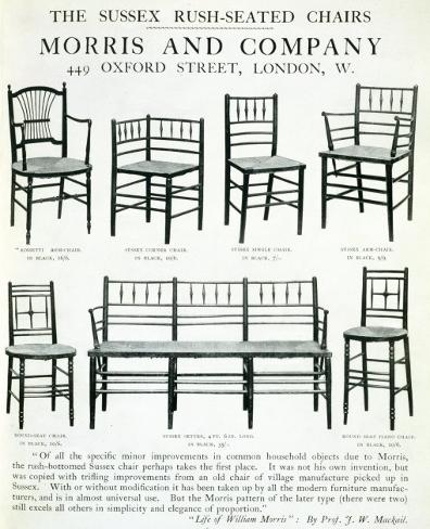 The Sussex Rush Seated Chairs Made By Morris And Company