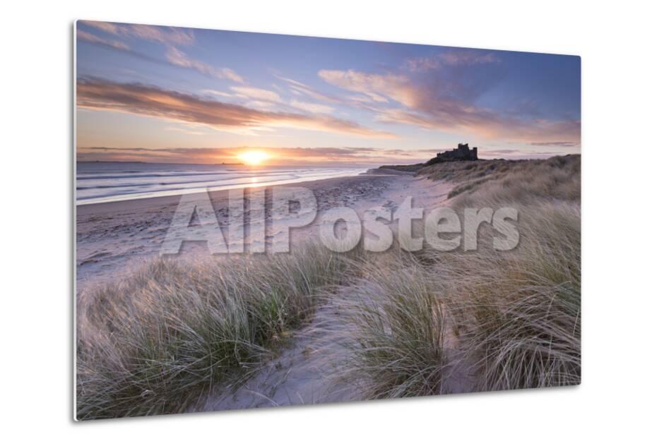 Spring Comes To Dunes >> Sunrise Over Bamburgh Beach And Castle From The Sand Dunes Spring Comes To Dunes >> Sunrise Over Bamburgh Beach And Castle From The Sand Dunes