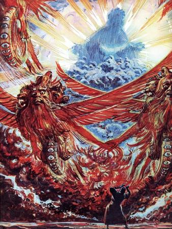 Bomberg、Vision of Ezekiel、希少画集画、新品額付 Bomberg、Vision of Ezekiel、希少画集画、新品額付 Bomberg