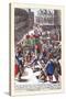 004-Fiesta Popular En Venecia-Habiti D’Hvomeni Et Donne Venetiane 1609-Franco Giacomo-Stretched Canvas