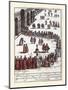 006-Procesion Anual En La Plaza De San Marcos De Venecia-Habiti D’Hvomeni Et Donne Venetiane 1609-Franco Giacomo-Mounted Art Print