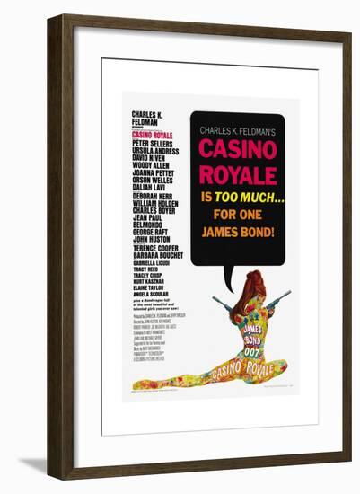 007, James Bond: Casino Royale,1967-null-Framed Giclee Print