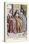 012-Esposa Del Dogo De Venecia & Sus Acompañantes-Habiti D’Hvomeni Et Donne Venetiane 1609-Franco Giacomo-Stretched Canvas