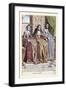 012-Esposa Del Dogo De Venecia & Sus Acompañantes-Habiti D’Hvomeni Et Donne Venetiane 1609-Franco Giacomo-Framed Art Print