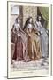 012-Esposa Del Dogo De Venecia & Sus Acompañantes-Habiti D’Hvomeni Et Donne Venetiane 1609-Franco Giacomo-Mounted Art Print