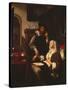 01316 the Doctor's Visit-Frans Van Mieris-Stretched Canvas