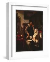 01316 the Doctor's Visit-Frans Van Mieris-Framed Giclee Print