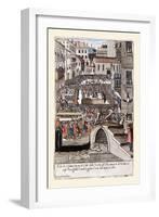 021-Fiesta Popular En Venecia-Habiti D’Hvomeni Et Donne Venetiane 1609-Franco Giacomo-Framed Art Print