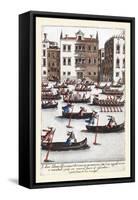 023-Carrera De Mujereres En Gondola-Habiti D’Hvomeni Et Donne Venetiane 1609-Franco Giacomo-Framed Stretched Canvas