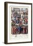 027-Cantantes & Comicos En La Plaza De San Marcos-Habiti D’Hvomeni Et Donne Venetiane 1609-Franco Giacomo-Framed Art Print