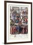 027-Cantantes & Comicos En La Plaza De San Marcos-Habiti D’Hvomeni Et Donne Venetiane 1609-Franco Giacomo-Framed Art Print