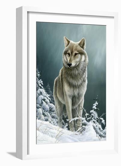 0982 Wolf On The Ridge-Jeremy Paul-Framed Giclee Print