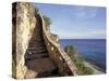 1,000 Steps Limestone Stairway in Cliff, Bonaire, Caribbean-Greg Johnston-Stretched Canvas