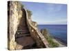 1,000 Steps Limestone Stairway in Cliff, Bonaire, Caribbean-Greg Johnston-Stretched Canvas