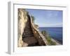 1,000 Steps Limestone Stairway in Cliff, Bonaire, Caribbean-Greg Johnston-Framed Photographic Print