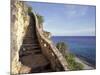 1,000 Steps Limestone Stairway in Cliff, Bonaire, Caribbean-Greg Johnston-Mounted Photographic Print