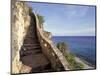 1,000 Steps Limestone Stairway in Cliff, Bonaire, Caribbean-Greg Johnston-Mounted Photographic Print