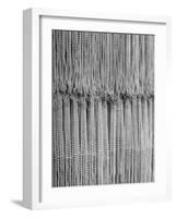 1,500 Strings of Pearls Hanging in Factory Before Shipping-Alfred Eisenstaedt-Framed Photographic Print