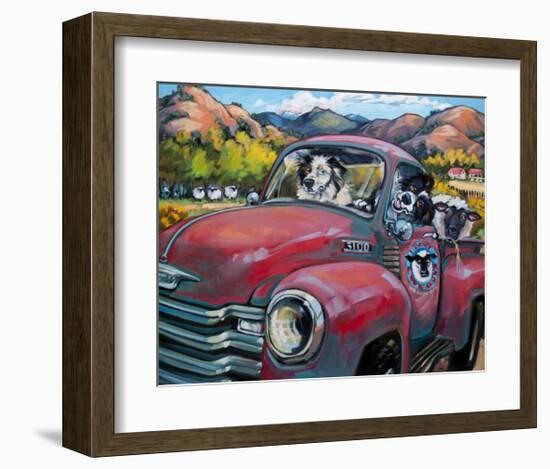 1-800 Ewe Guys-CR Townsend-Framed Art Print