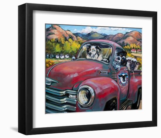 1-800 Ewe Guys-CR Townsend-Framed Art Print