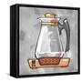 1-Coffee Pot Coral-Larry Hunter-Framed Stretched Canvas