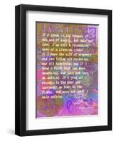 1 Corinthians 13:1-3-Cathy Cute-Framed Premium Giclee Print