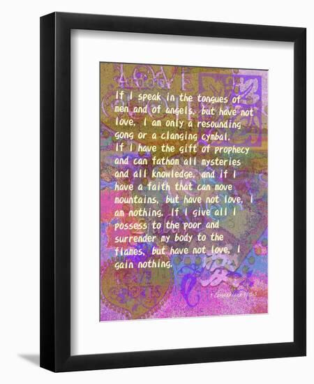 1 Corinthians 13:1-3-Cathy Cute-Framed Premium Giclee Print