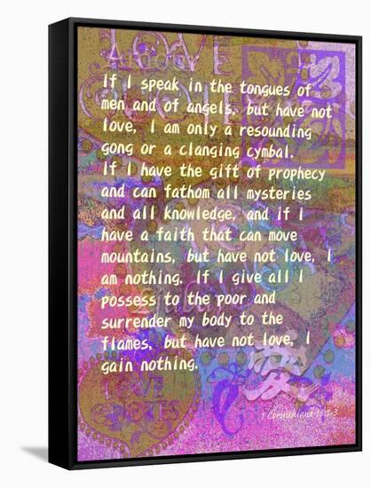 1 Corinthians 13:1-3-Cathy Cute-Framed Stretched Canvas