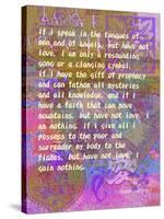 1 Corinthians 13:1-3-Cathy Cute-Stretched Canvas